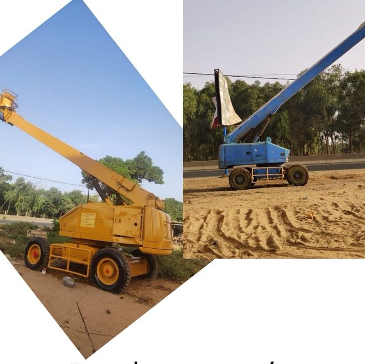 Nacelle élévatrice (bleue ou jaune)