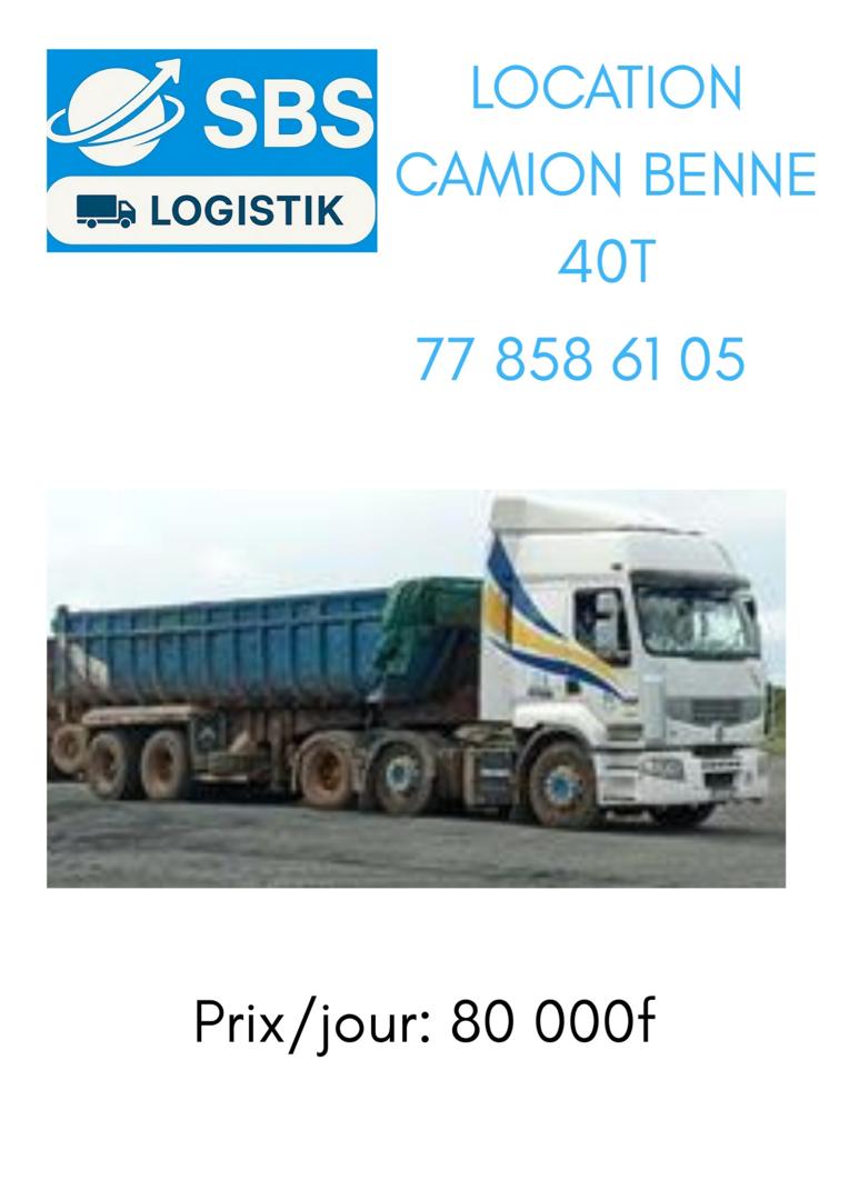 Location camion benne 40T pour terrassement et déblais