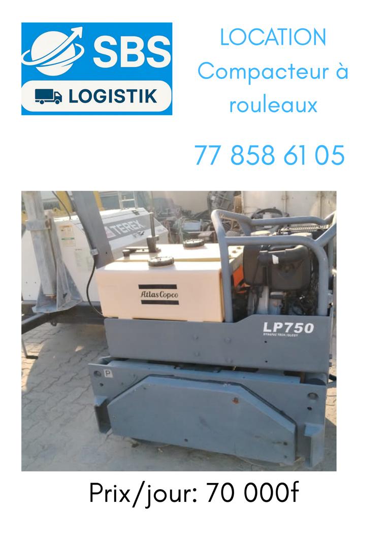 Location compacteur à rouleaux vibrant