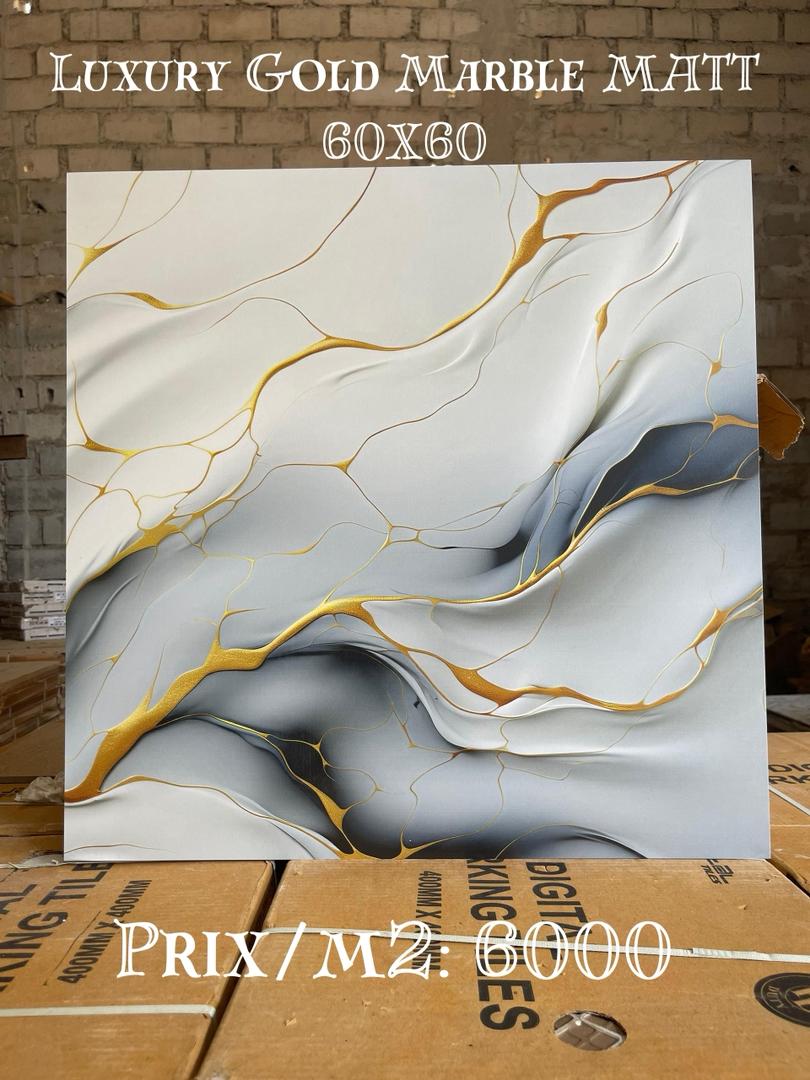 Carreau prestige Luxury Gold — format 60×60