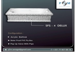 Baignoire « SFS-4 DELUX » — acrylique, embase PVC
